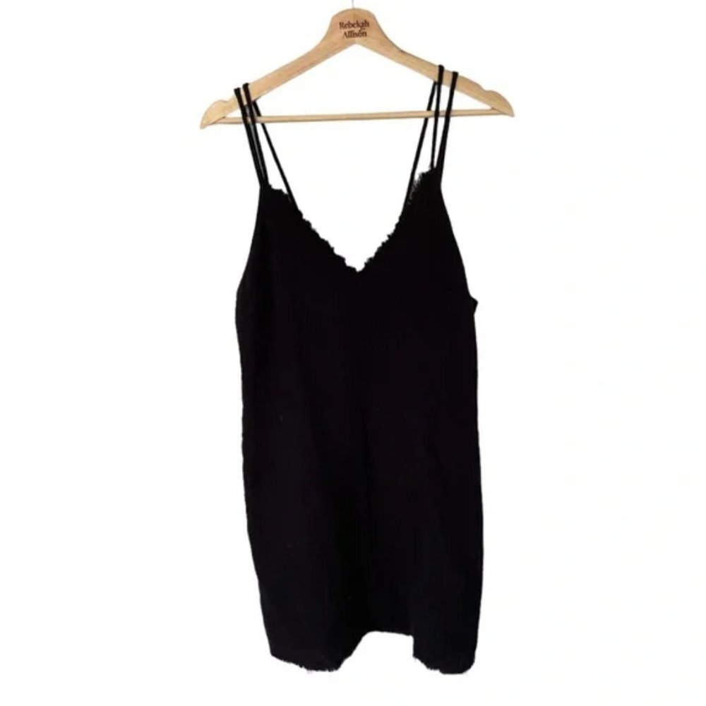 REVOLVE Tavik Abri Mini Cotton Dress Gauzy Black Mini Dress Women’s Size Medium